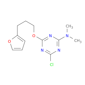 1,3,5-Triazin-2-amine, 4-chloro-6-[3-(2-furanyl)propoxy]-N,N-dimethyl-