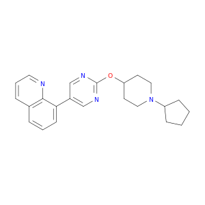 Quinoline, 8-[2-[(1-cyclopentyl-4-piperidinyl)oxy]-5-pyrimidinyl]-