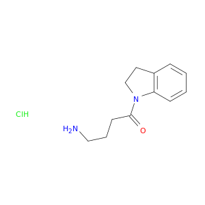 4-amino-1-(2,3-dihydro-1H-indol-1-yl)butan-1-one hydrochloride