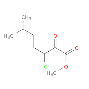 Heptanoic acid, 3-chloro-6-methyl-2-oxo-, methyl ester