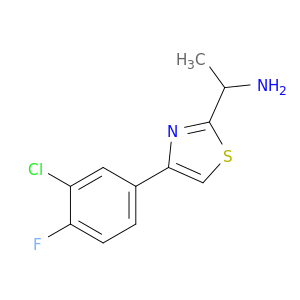 1-[4-(3-chloro-4-fluorophenyl)-1,3-thiazol-2-yl]ethan-1-amine