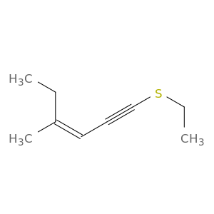 3-Hexen-1-yne, 1-(ethylthio)-4-methyl-, (3Z)-