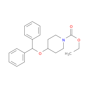 1-Piperidinecarboxylic acid, 4-(diphenylmethoxy)-, ethyl ester
