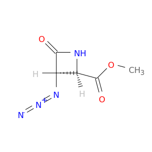 2-Azetidinecarboxylic acid, 3-azido-4-oxo-, methyl ester, cis-