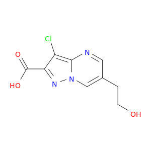 3-Chloro-6-(2-hydroxyethyl)pyrazolo[1,5-a]pyrimidine-2-carboxylic acid