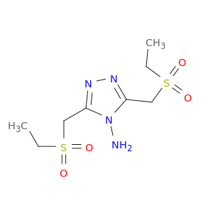 4H-1,2,4-Triazol-4-amine, 3,5-bis[(ethylsulfonyl)methyl]-
