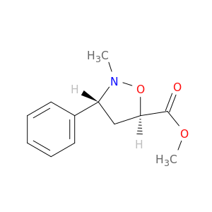 5-Isoxazolidinecarboxylic acid, 2-methyl-3-phenyl-, methyl ester, trans-