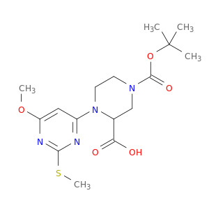 4-(6-甲氧基-2-甲基硫基-嘧啶-4-基)-哌嗪-1,3-二羧酸1-叔丁酯