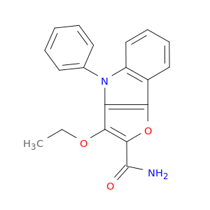 4H-Furo[3,2-b]indole-2-carboxamide, 3-ethoxy-4-phenyl-