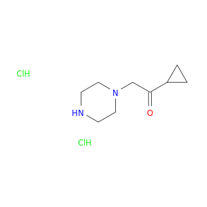 1-cyclopropyl-2-(piperazin-1-yl)ethan-1-one dihydrochloride