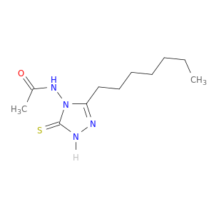 Acetamide, N-(3-heptyl-1,5-dihydro-5-thioxo-4H-1,2,4-triazol-4-yl)-