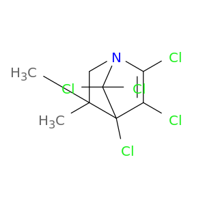 1-Azabicyclo[2.2.1]hept-2-ene, 2,3,4,7,7-pentachloro-5,5-dimethyl-