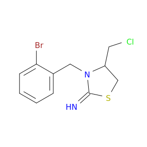2-Thiazolidinimine, 3-[(2-bromophenyl)methyl]-4-(chloromethyl)-
