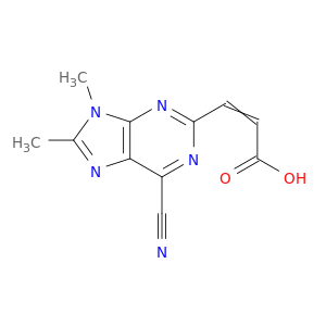 2-Propenoic acid, 3-(6-cyano-8,9-dimethyl-9H-purin-2-yl)-