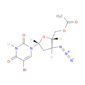 Uridine, 3'-azido-5-bromo-2',3'-dideoxy-, 5'-acetate
