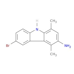 9H-Carbazol-3-amine, 6-bromo-1,4-dimethyl-