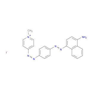 Pyridinium,4-[2-[4-[2-(4-aminophenyl)diazenyl]-1-naphthalenyl]diazenyl]-1-methyl-, iodide(1:1)
