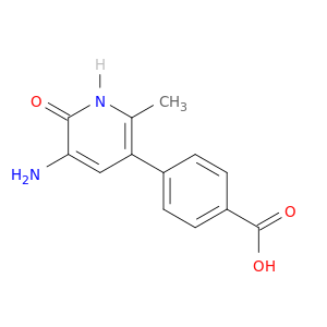 Benzoic acid, 4-(5-amino-1,6-dihydro-2-methyl-6-oxo-3-pyridinyl)-