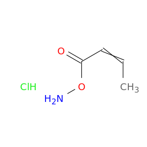 Hydroxylamine, O-(1-oxo-2-butenyl)-, hydrochloride