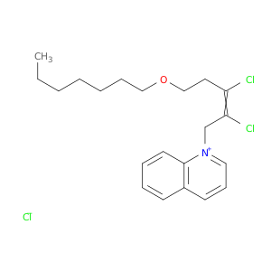 Quinolinium, 1-[2,3-dichloro-5-(heptyloxy)-2-pentenyl]-, chloride