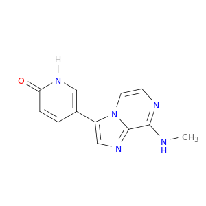 2(1H)-Pyridinone, 5-[8-(methylamino)imidazo[1,2-a]pyrazin-3-yl]-
