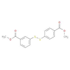 Benzoic acid, 3-[[4-(methoxycarbonyl)phenyl]dithio]-, methyl ester