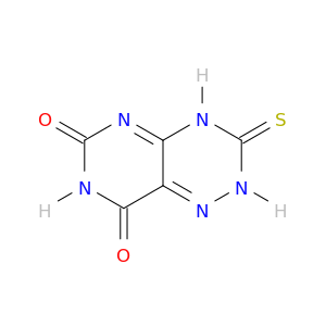 Pyrimido[4,5-e]-1,2,4-triazine-6,8(2H,7H)-dione, 3,4-dihydro-3-thioxo-