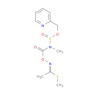 Ethanimidothioic acid, N-(((methyl((2-pyridinylmethoxy)sulfinyl)amino)carbonyl)oxy)-, methyl ester