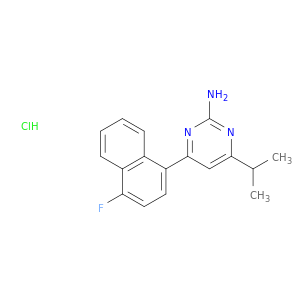 4-(4-氟-1-萘基)-6-(1-甲基乙基)-2-嘧啶胺盐酸盐
