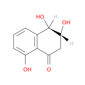1(2H)-Naphthalenone, 3,4-dihydro-3,4,8-trihydroxy-, trans-