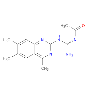 Acetamide, N-[amino[(4,6,7-trimethyl-2-quinazolinyl)amino]methylene]-