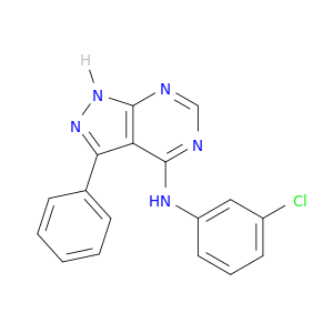 1H-Pyrazolo[3,4-d]pyrimidin-4-amine, N-(3-chlorophenyl)-3-phenyl-