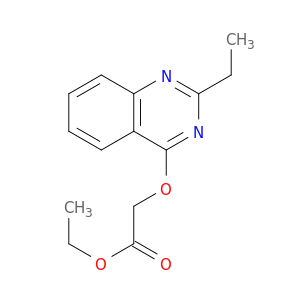 Acetic acid, [(2-ethyl-4-quinazolinyl)oxy]-, ethyl ester