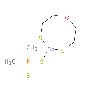 1,4,6,5-Oxadithiastibocane, 5-[(dimethylphosphinothioyl)thio]-