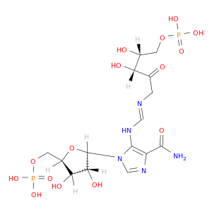 D-erythro-2-Pentulose,1-[[[[4-(aminocarbonyl)-1-(5-O-phosphono-b-D-ribofuranosyl)-1H-imidazol-5-yl]amino]methylene]amino]-1-deoxy-,5-(dihydrogen phosphate)