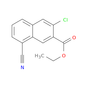 2-Naphthalenecarboxylic acid, 3-chloro-8-cyano-, ethyl ester