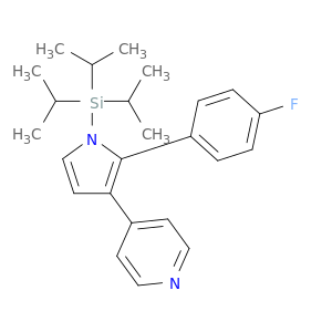 Pyridine, 4-[2-(4-fluorophenyl)-1-[tris(1-methylethyl)silyl]-1H-pyrrol-3-yl]-