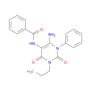 BENZAMIDE, N-(6-AMINO-1,2,3,4-TETRAHYDRO-2,4-DIOXO-1-PHENYL-3-PROPYL-5-PYRIMIDINYL)-