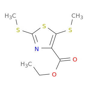 4-Thiazolecarboxylic acid, 2,5-bis(methylthio)-, ethyl ester