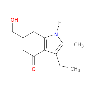 4H-Indol-4-one, 3-ethyl-1,5,6,7-tetrahydro-6-(hydroxymethyl)-2-methyl-
