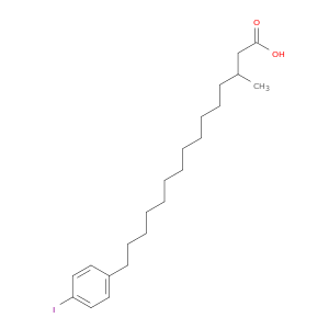 Benzenepentadecanoicacid, 4-iodo-b-methyl-