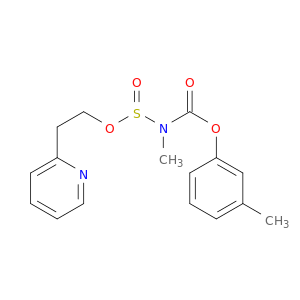 METHYL((2-(PYRIDIN-2-YL)ETHOXY)SULFINYL)CARBAMIC ACID 3-METHYLPHENYL ESTER