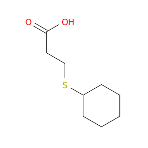 Propanoic acid, 3-(cyclohexylthio)-