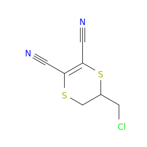 1,4-Dithiin-2,3-dicarbonitrile, 5-(chloromethyl)-5,6-dihydro-