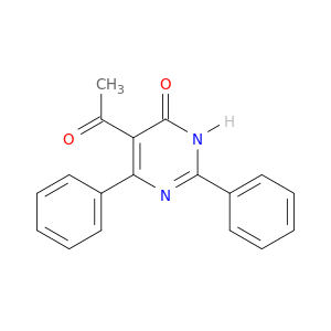 4(1H)-Pyrimidinone, 5-acetyl-2,6-diphenyl-