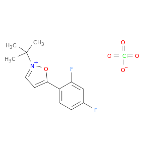 Isoxazolium, 5-(2,4-difluorophenyl)-2-(1,1-dimethylethyl)-, perchlorate(1:1)