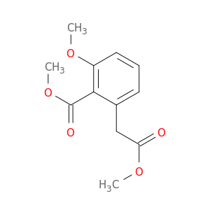 Benzeneacetic acid, 3-methoxy-2-(methoxycarbonyl)-, methyl ester