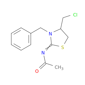 Acetamide, N-[4-(chloromethyl)-3-(phenylmethyl)-2-thiazolidinylidene]-