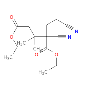 Pentanedioic acid, 2-cyano-2-(2-cyanoethyl)-3,3-dimethyl-, diethyl ester
