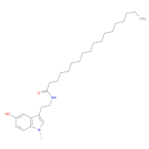 Octadecanamide, N-[2-(5-hydroxy-1H-indol-3-yl)ethyl]-